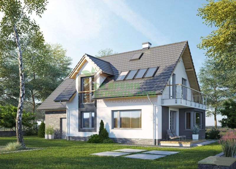 Проекты домов из газобетона 8х10 2 этажа