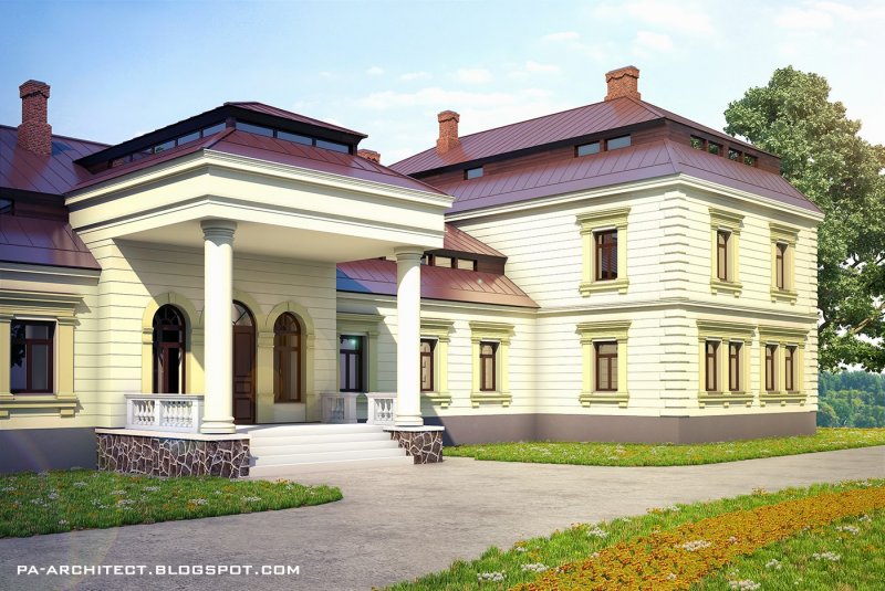 Русская Дворянская усадьба в классическом стиле
