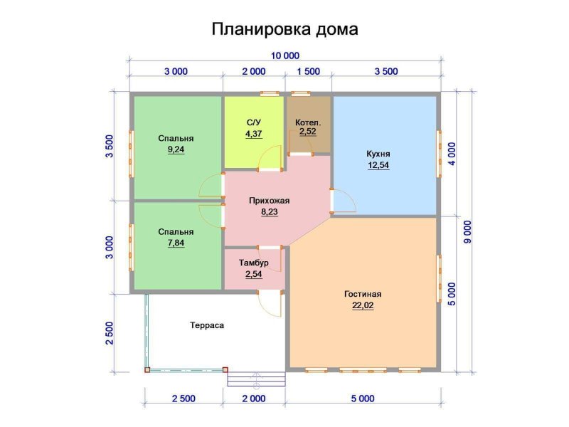 Проекты домов 9 на 10 одноэтажный
