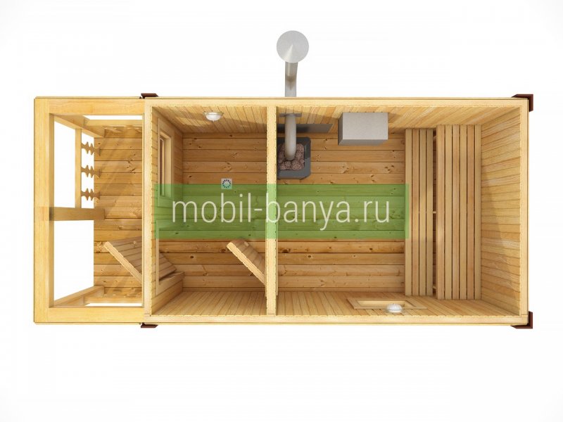 Перевозная баня 5*2,5