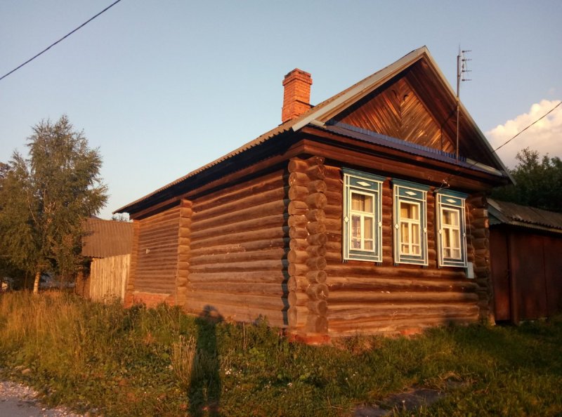 Деревенский дом пятистенок