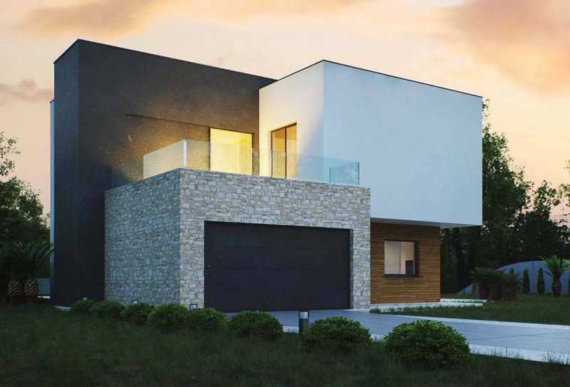 Проекты домов из газобетона в современном стиле