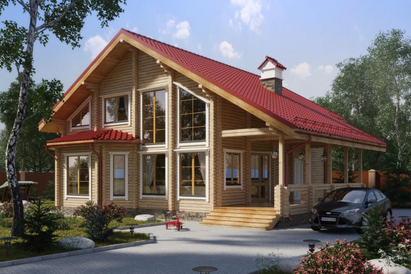 Дом из клееного бруса Альбатрос