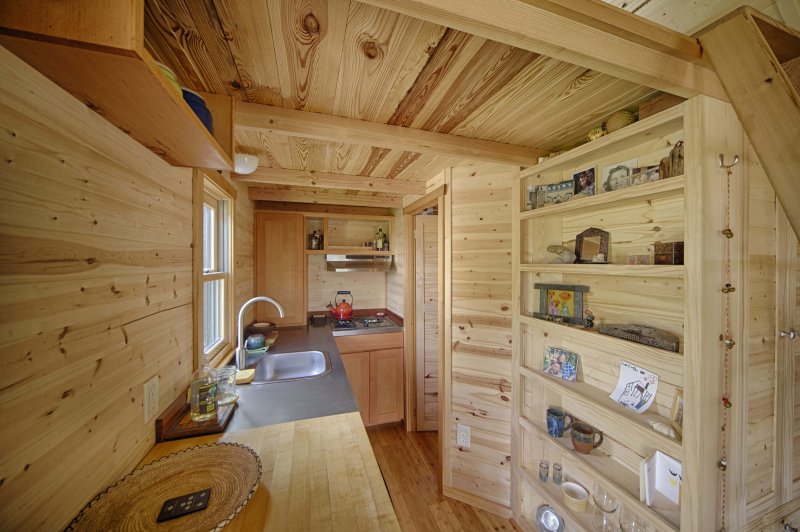 Tiny House деревянный дом на колесах
