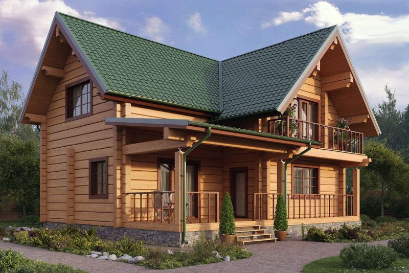 Дом из профилированного бруса 200х200