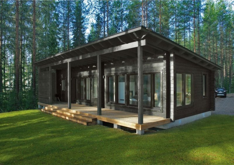 Tiny House с односкатной крышей