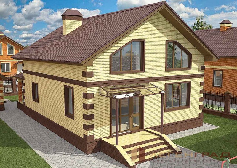 Планировка 2 этажных домов с цокольным этажом