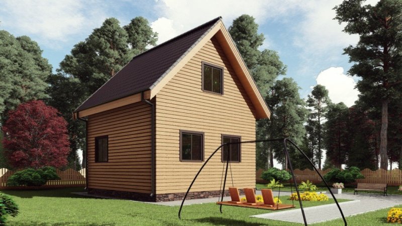 Двухэтажный каркасник 6х6