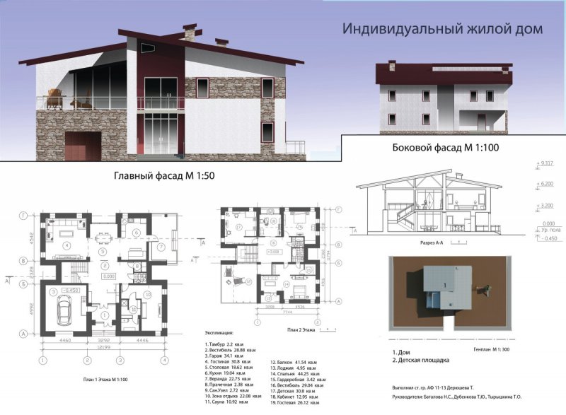 Индивидуальный жилой дом проект