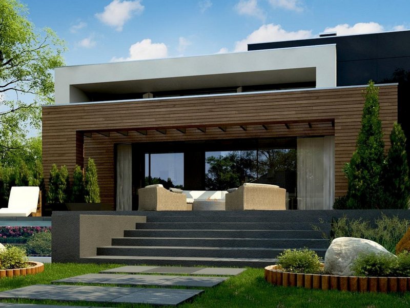 Дуплекс с плоской крышей 20 x 12