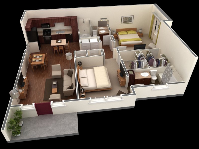 Floorplan 3d проекты