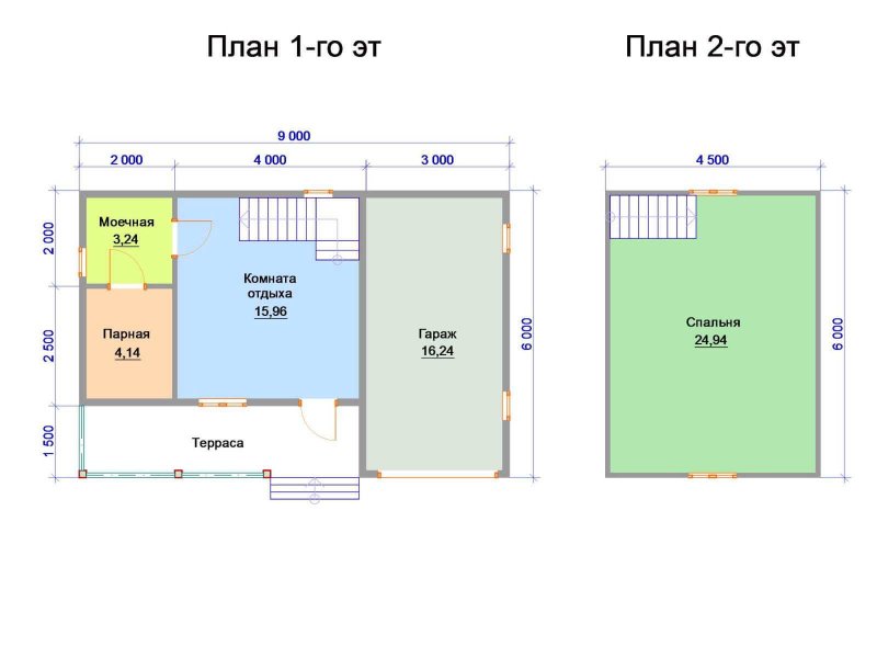 Планировка бани 6х9