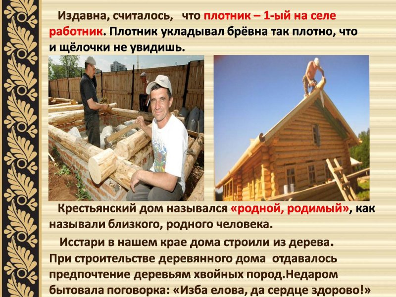Я что плотник