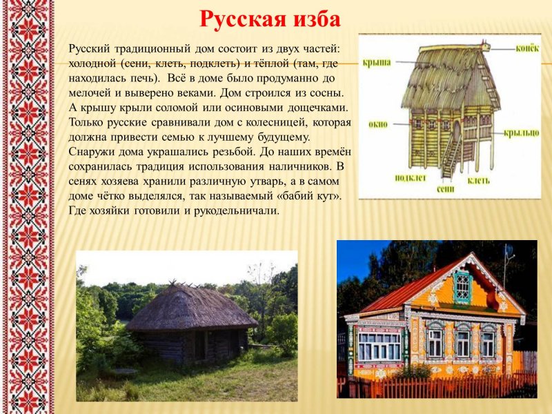 Русская изба презентация
