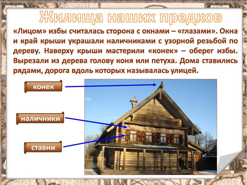 Презентация жилища наших предков