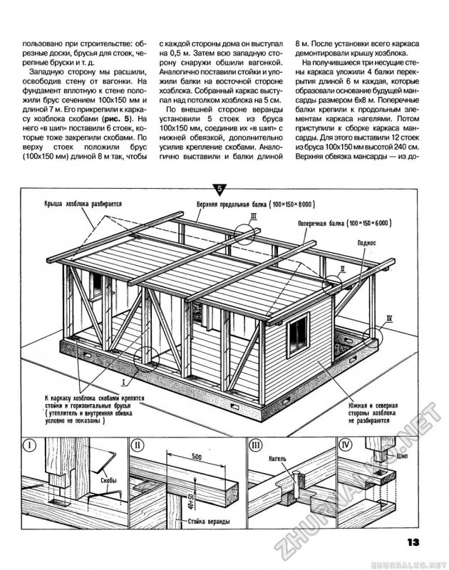 Каркасный сарай 3х3 чертеж