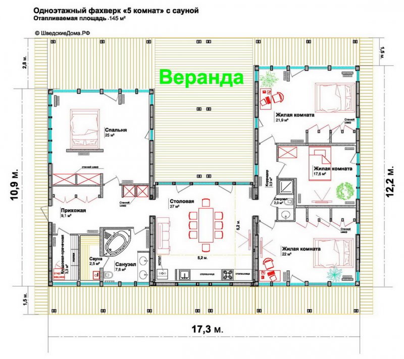 Дом по технологии фахверк
