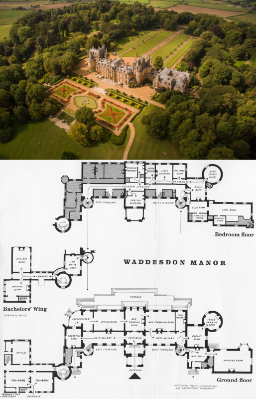 Waddesdon Manor план поместья