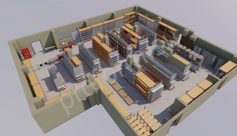 Планировка строительного магазина