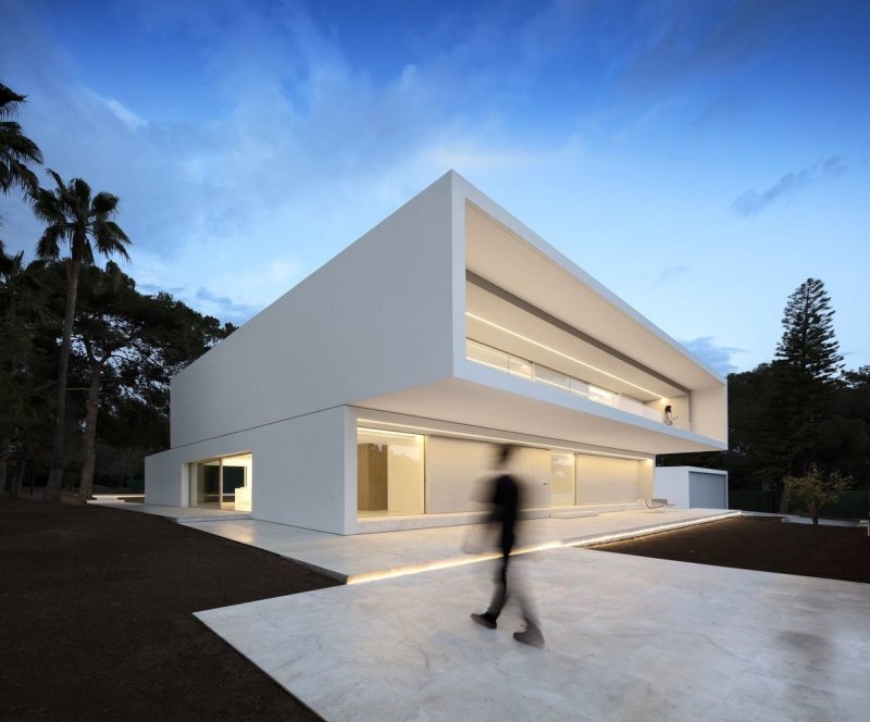 Fran Silvestre arquitectos дом на скале план