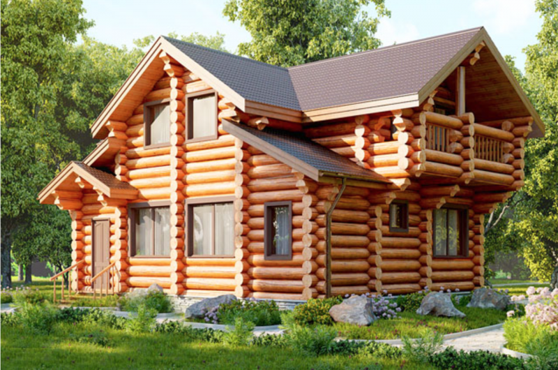 Деревянный дом из кругляка