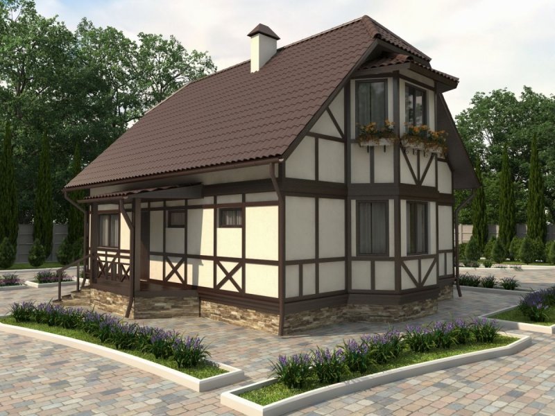 Фахверк фахверк фасад