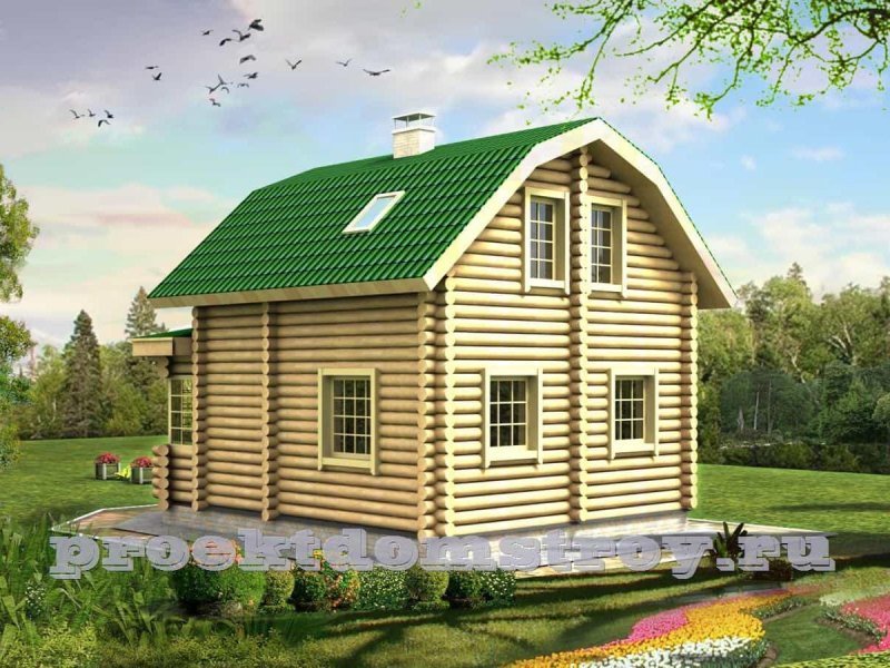 Современные дома с ломаной крышей