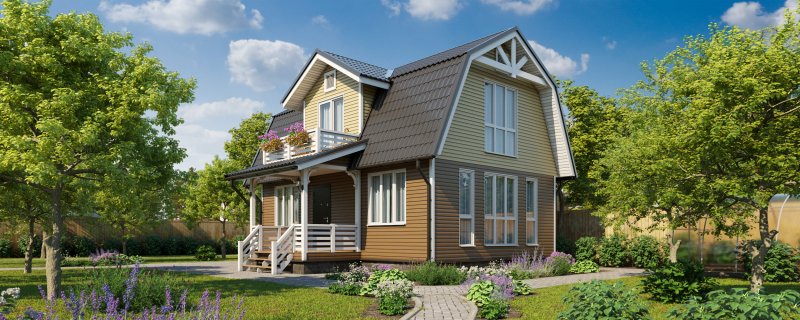 Каркасная баня 6х6