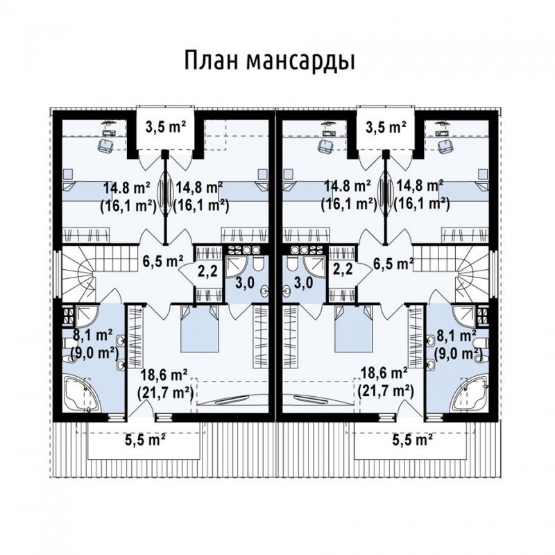Коттедж на 4 семьи