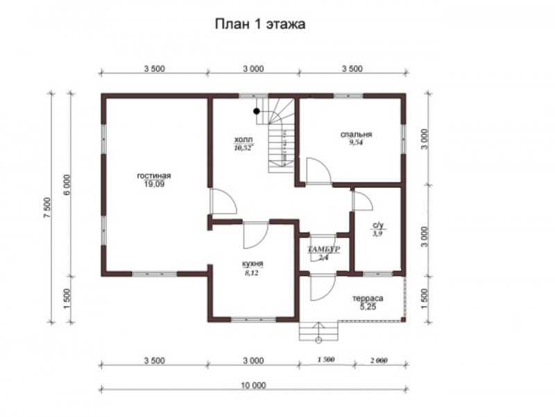 Проект дома 8х12 двухэтажный