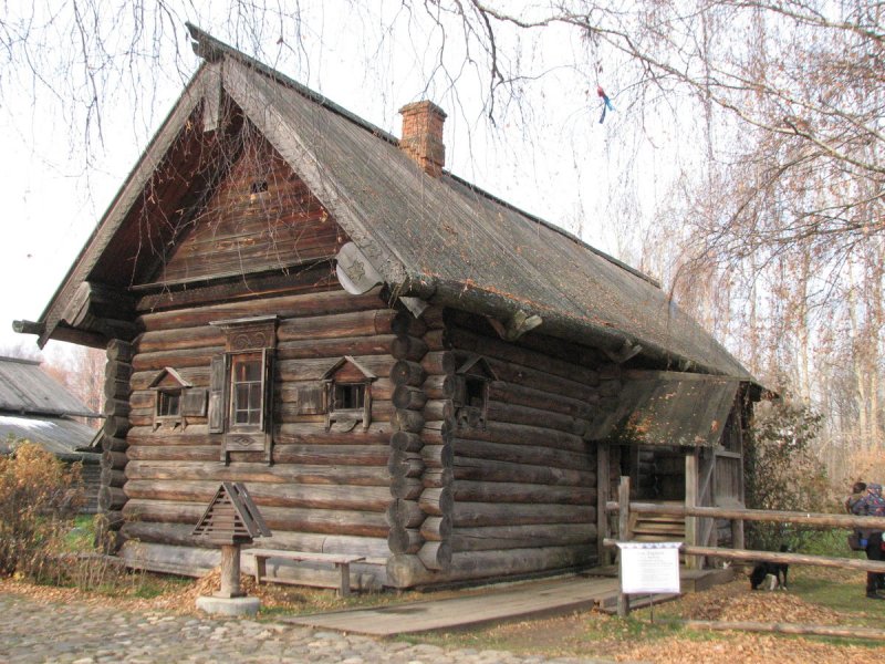 Срубные избы древней Руси