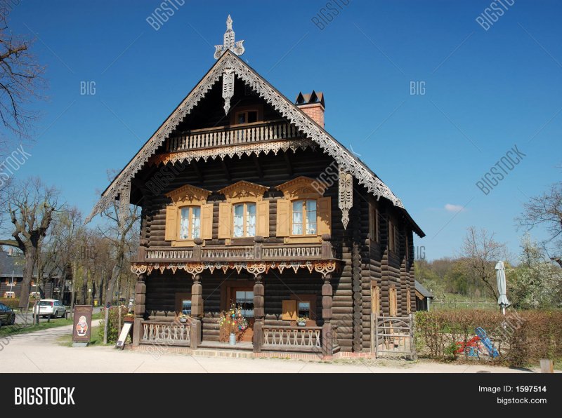 Деревянные дома славян