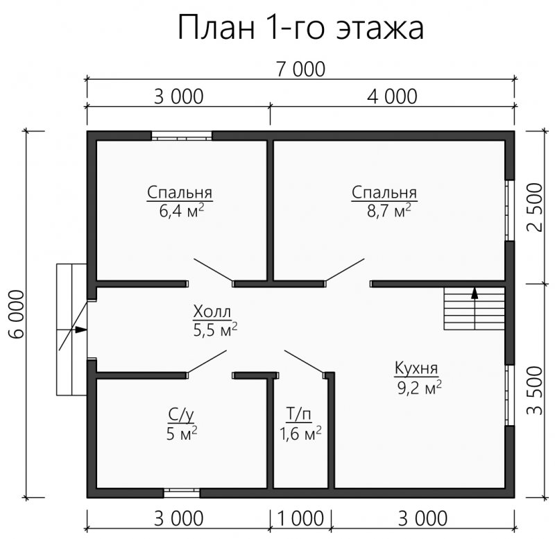 Проект вагончика в 2 этажа