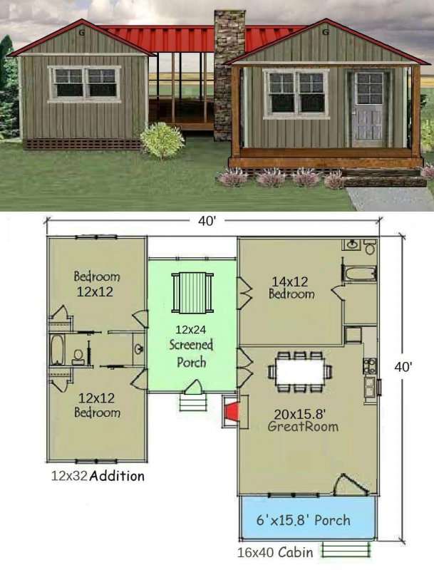 Tiny House планировки