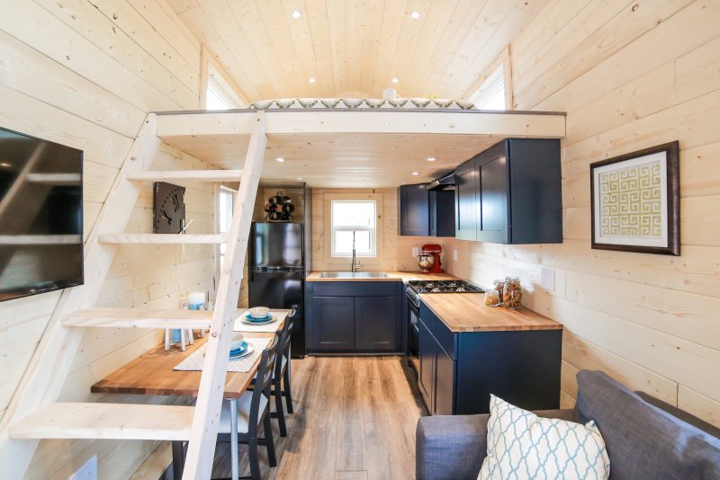 Tiny House с односкатной крышей