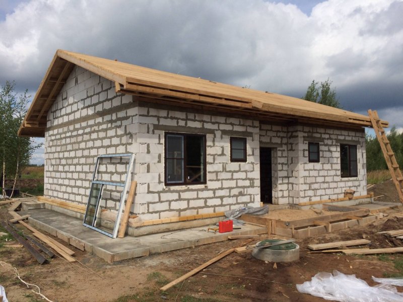 Дом из газоблока однаэтаж