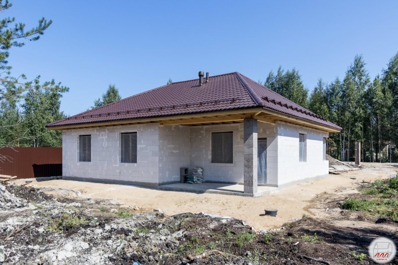 Дом из газобетона одно етажний