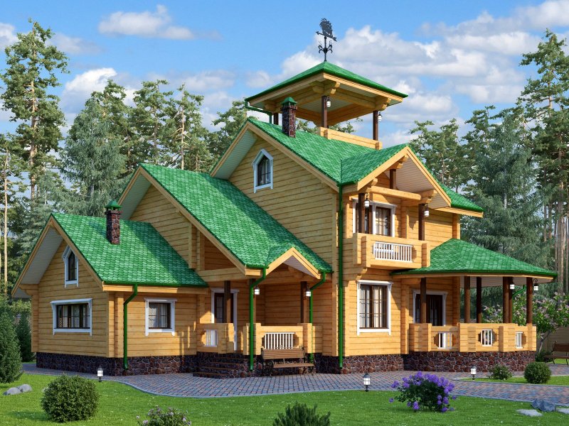 Усадьба из клееного бруса