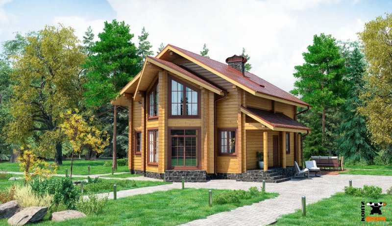 Дом из клееного бруса 160 м2