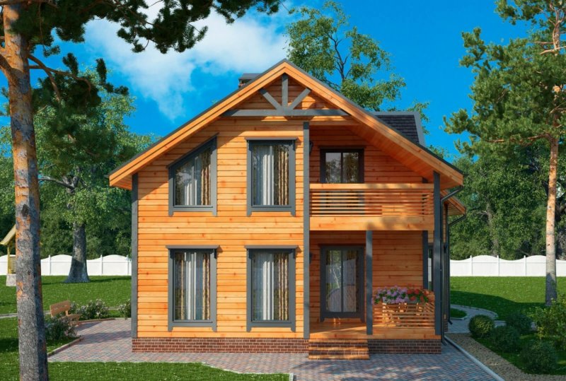 Проекты домов из бруса 160 м2