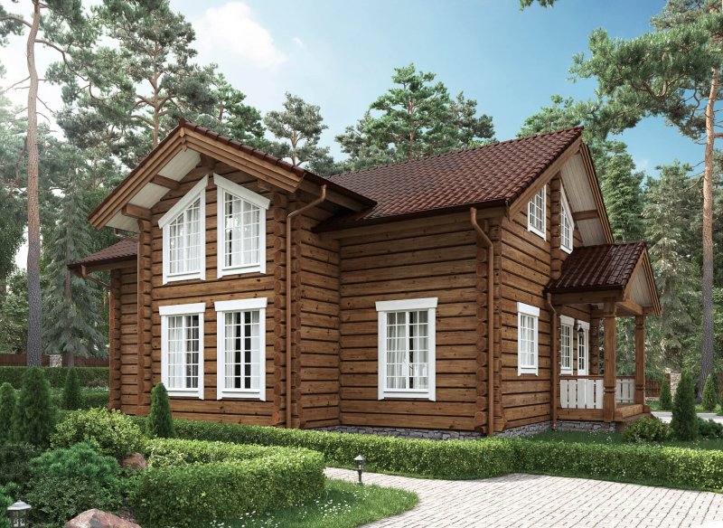 Деревянный дом из лафета