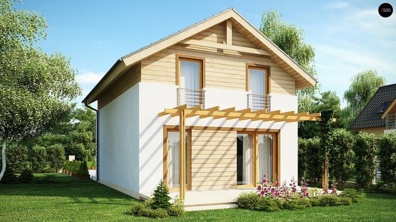 Компактный каркасный дом