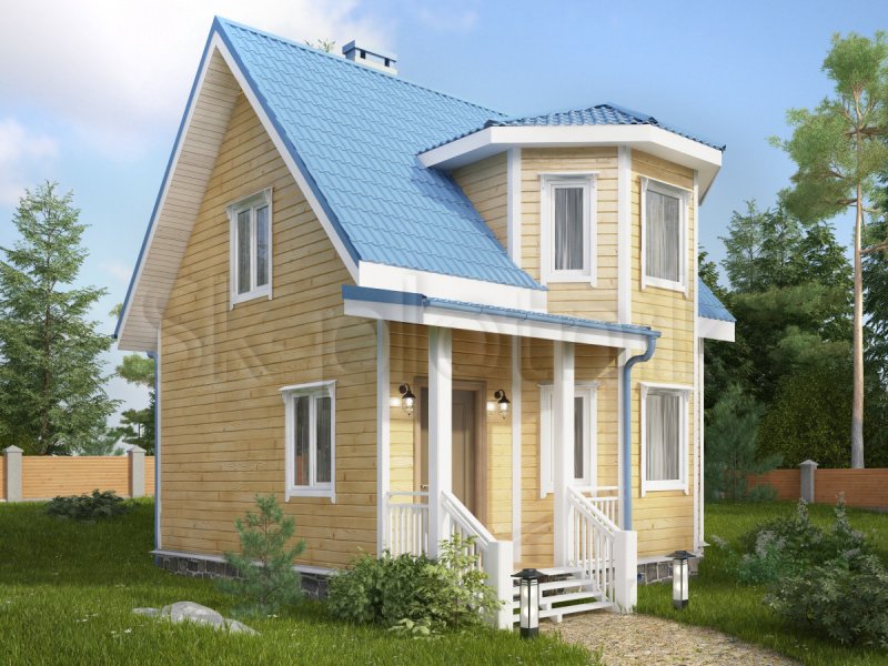 Двухэтажный каркасник 6х7