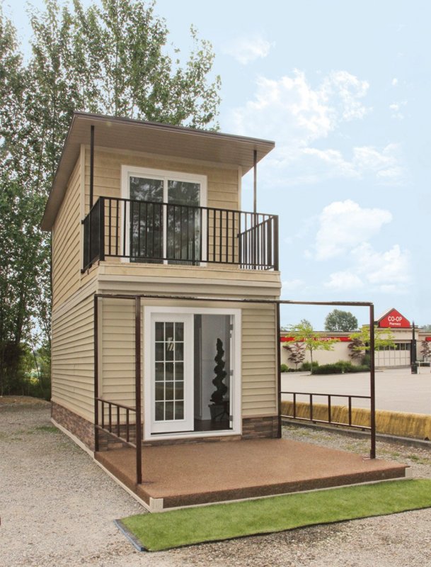 Tiny House с односкатной крышей