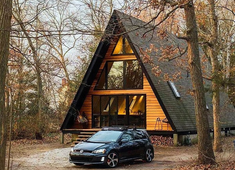 А-образный дом. A-frame. Дом шалаш.