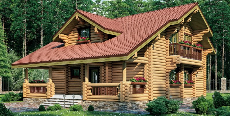 Дом детский из оцилиндрованного бруса
