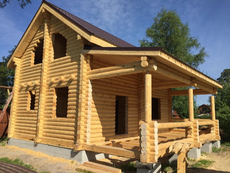 Дом из оцилиндрованного бревна 26