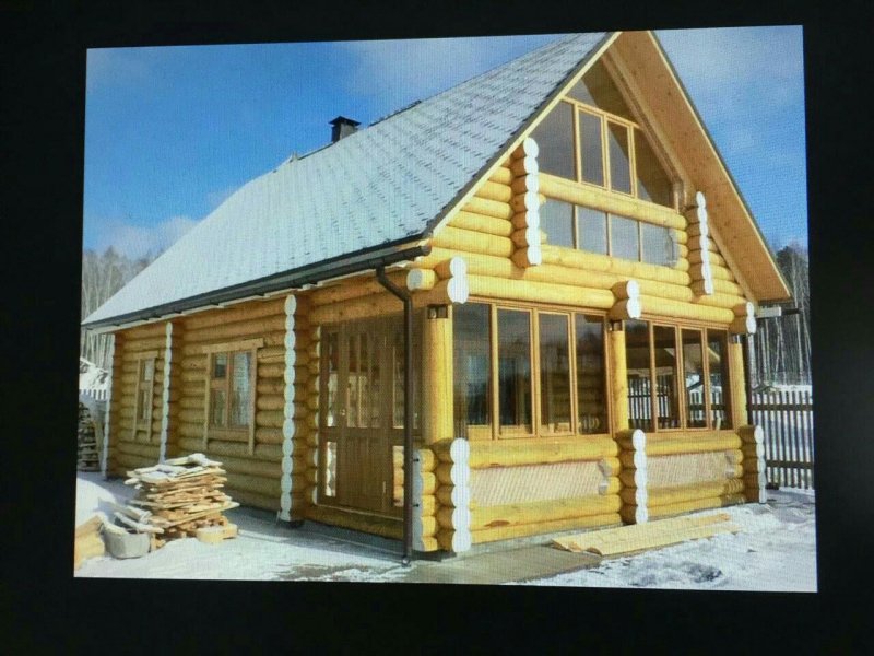 Домики из калиброванного бревна