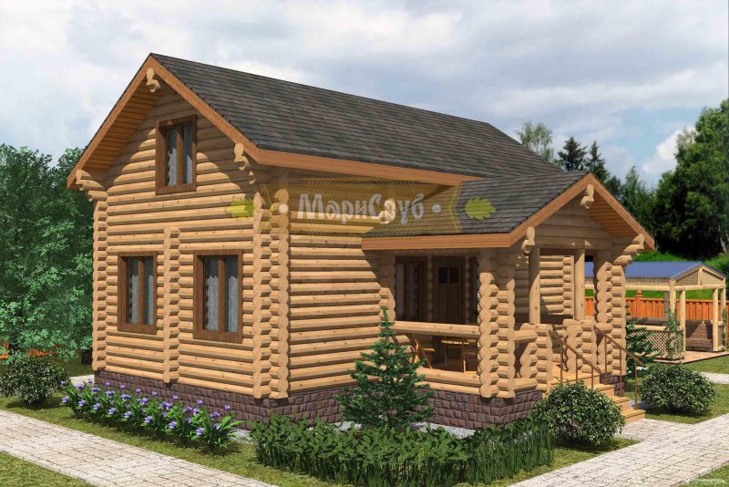 МАРИСРУБ дома из оцилиндрованного