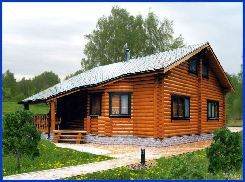 Дом из бревна 120 кв м